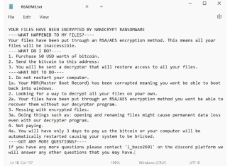 How to remove Nanocrypt Ransomware and decrypt .ncrypt files