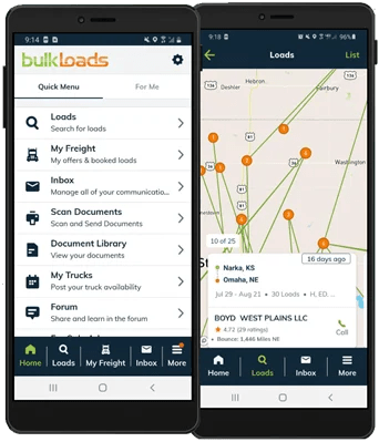 Here is a list of free load boards. Bulkloads Com The Largest Bulk Freight Marketplace