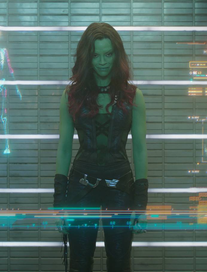 Tough Chicks Zoe Saldana Guardians of the Galaxy BULLETPROOF ACTION