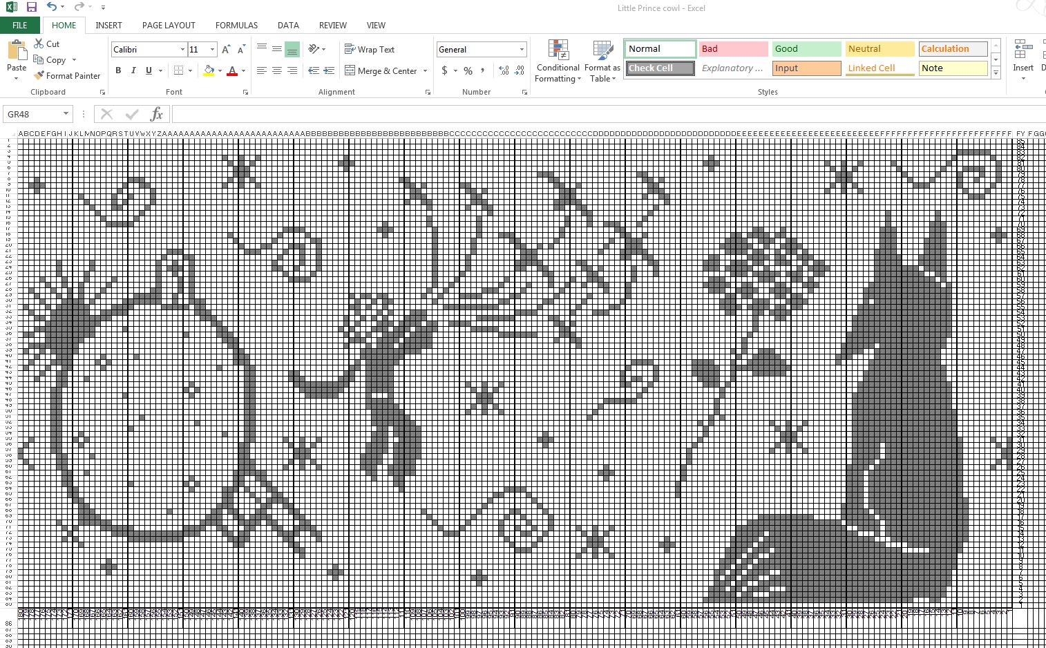 The Super Interesting, Enchanting and Totally Enthralling Navigation of Excel for pattern making- there’s a party up in here!  (Part 1- Basic Setup)