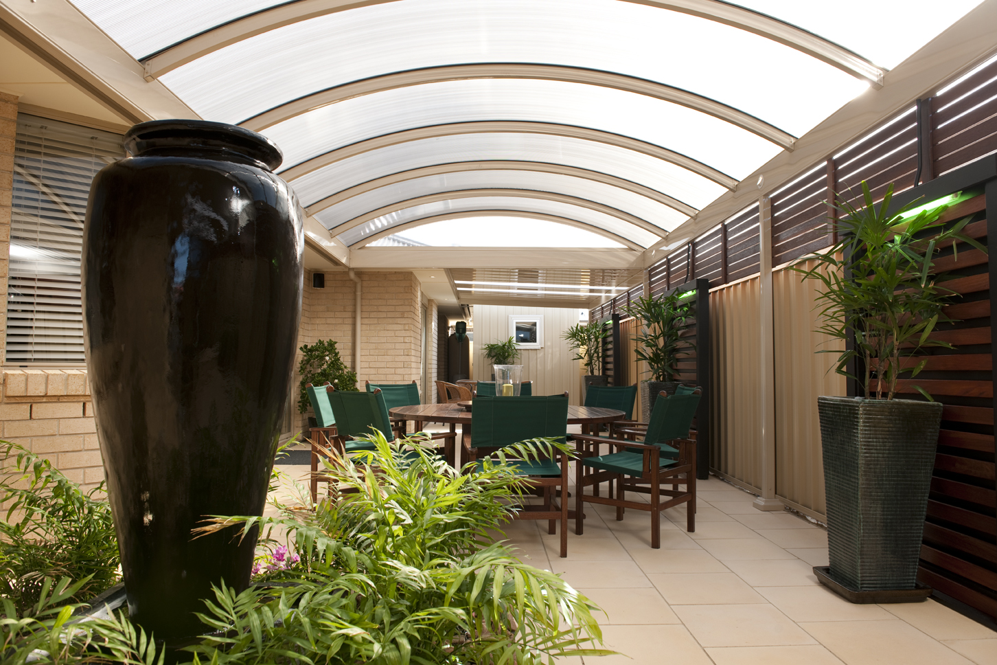 Learn what you need to know before buying vertical blinds from the experts at diy network. Curved Roof Verandahs Adelaide | Burns for Blinds