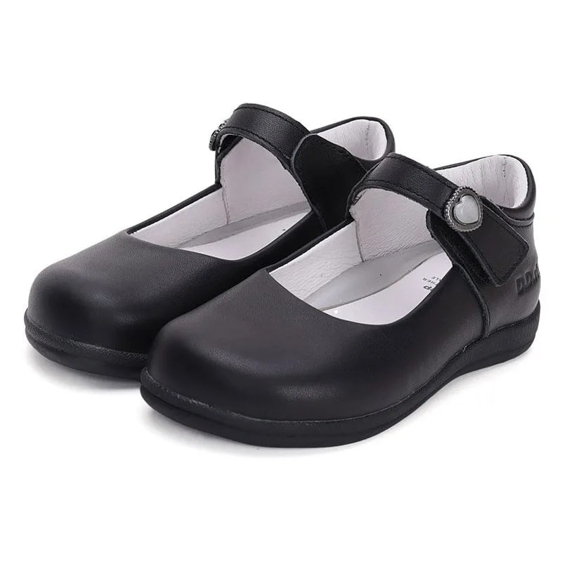 Balerini din piele din colecția „înapoi la școală” de la DD Step, model barefoot