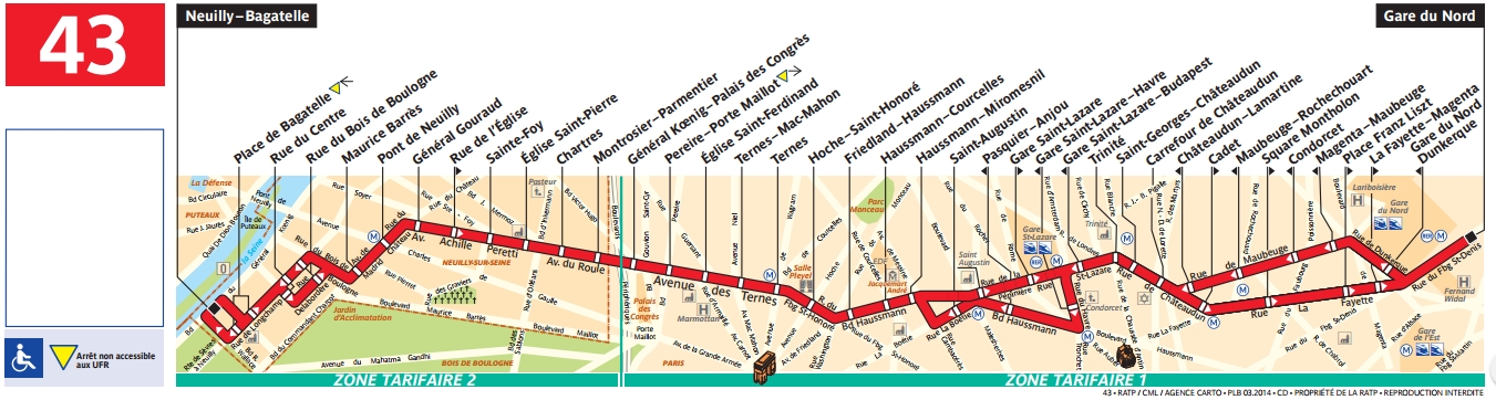 Plan busratp ligne 42, agrandir le plan. BUS 43 : horaires et plan Ligne 43 Paris