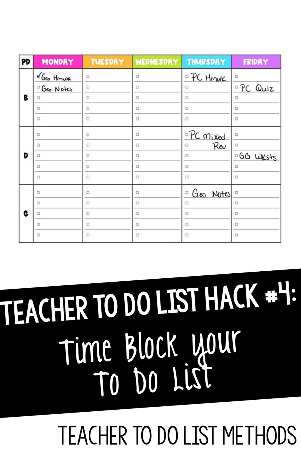 Teacher ToDo List Methods to Boost Productivity Busy Miss Beebe