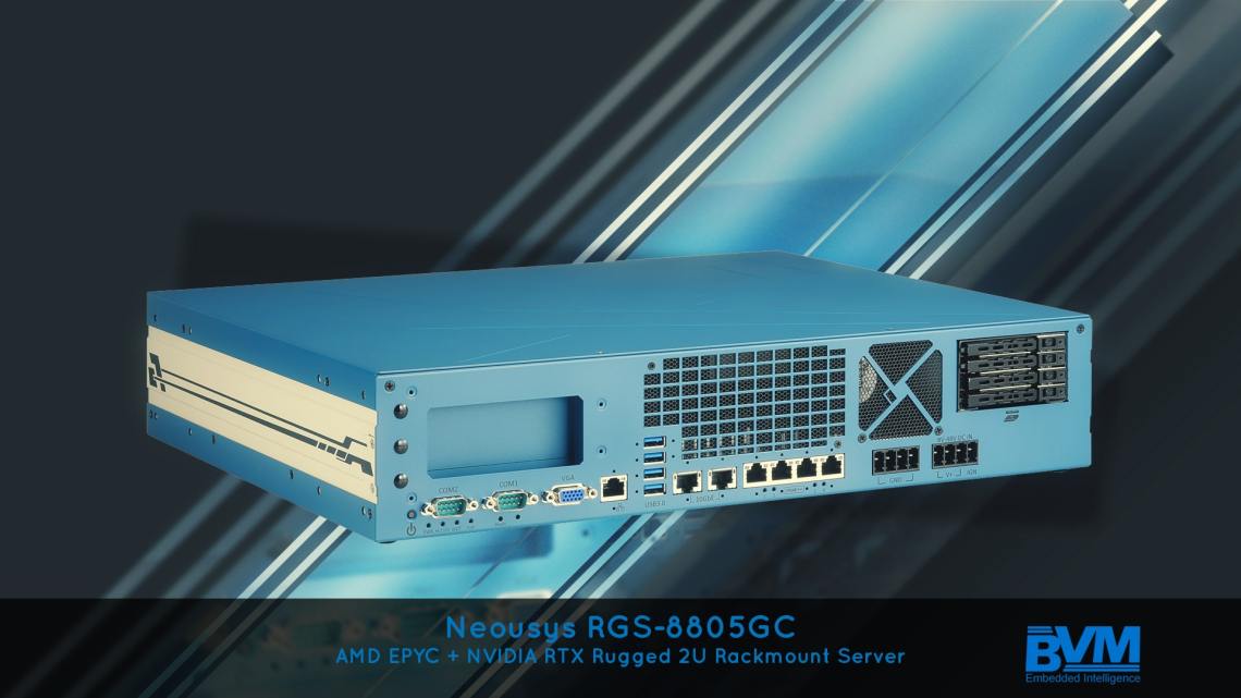 Neousys RGS-8805GC: AMD EPYC + NVIDIA RTX Rugged 2U Rackmount Server