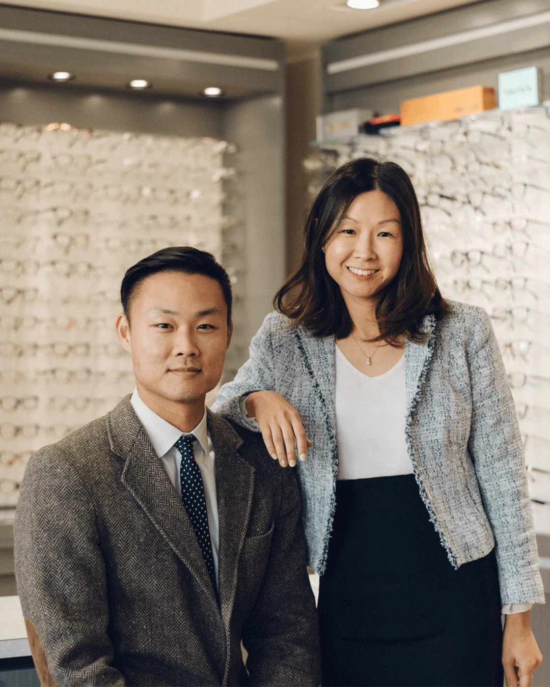 Meet our optometrists, Dr. Sophie and Dr. Steven of Bright Vision Optometry in Chino Hills!