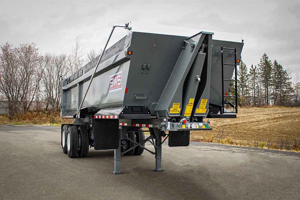 30 inch wide electric 10.0 cu. Dump Trailer | BWS Manufacturing