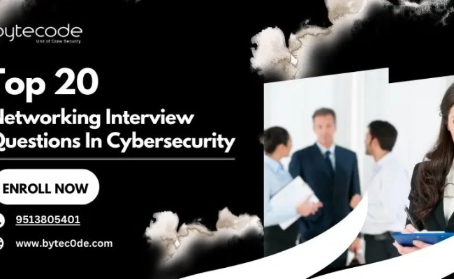 Top 20 Networking Interview Questions In Cybersecurity