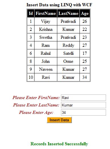 Insert And Update Data Using Linq With Wcf - Best Landscape Patterns in Full HD