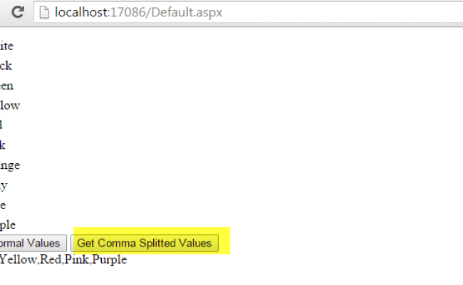 Get Multiple Selected Values From ASP CheckBoxList