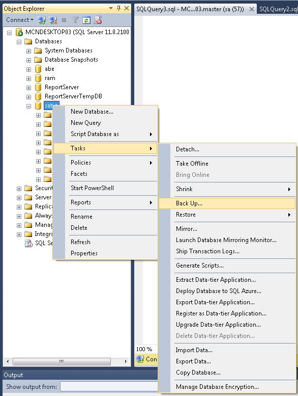 Sql Server 2008 R2 Create Backup And Restore Database By Sameer - Best Landscape Patterns in 8K