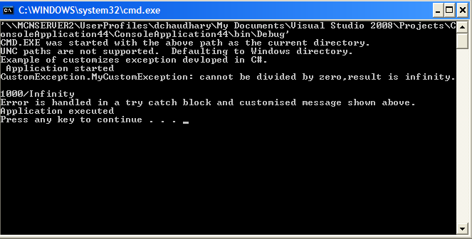 Example Of A Custom Exception In C Programmingempire - Desktop Light Illustrations for Desktop