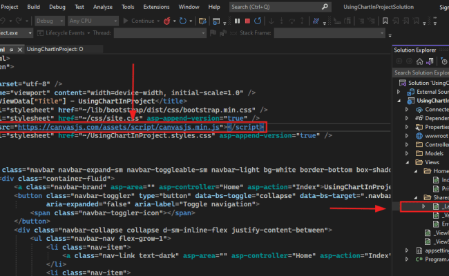 Adding Dynamic Chart In ASP.NET MVC 6