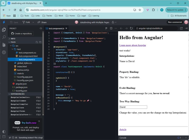 Angular Features 1 Data Binding Data Transfer Inside Component - Minimal Designs - Professional Desktop Collection