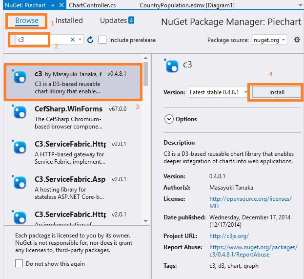 Asp Net Mvc5 Generate Pie Chart Using Javascript C3 Chart Library And - Download Classic Space Illustration | High Resolution