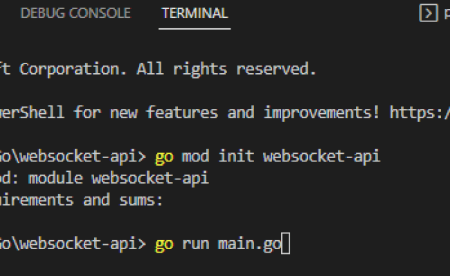 Create Websocket APIs In Golang