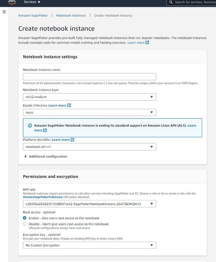 Creating Notebook Instance In Amazon Sagemaker - Mobile City Designs for Desktop