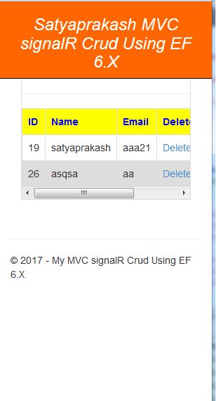 Crud Operation In Asp Net Mvc Razor Using Signalr And Entity Framework - Premium Gradient Texture - Retina