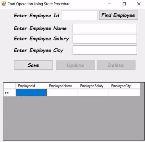 Crud Operation In C Windows Application Using Store Procedure - Light Arts - Creative 4K Collection