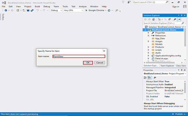 Dynamically Bind FormView Control In ASP.NET From Database - Part Three