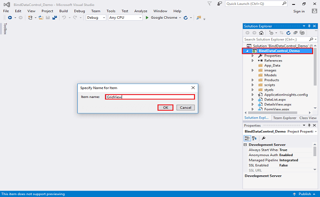 Dynamically Bind GridView Control In ASP.NET From Database - Part Four