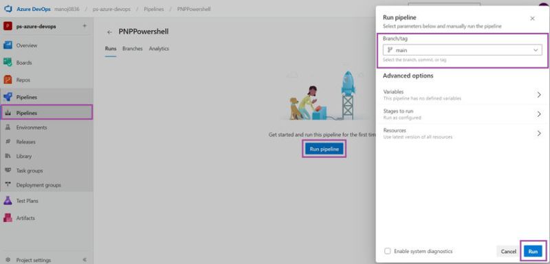Execute Pnp Powershell Using Azure Devops Pipeline - Space Texture Collection - Desktop Quality