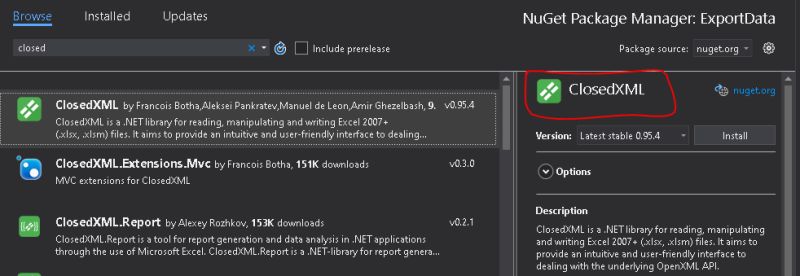 Export Data In Excel Pdf Csv Word Json Xml And Text File In Net - Premium Dark Pattern Gallery - Desktop
