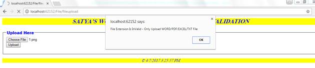 File Upload Extension Validation In Asp Net Mvc And Javascript - Mobile Ocean Arts for Desktop