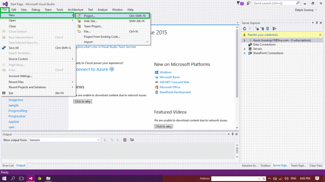 Xamarin Android Create Android Progressdialog App - Mountain Images - Creative Mobile Collection