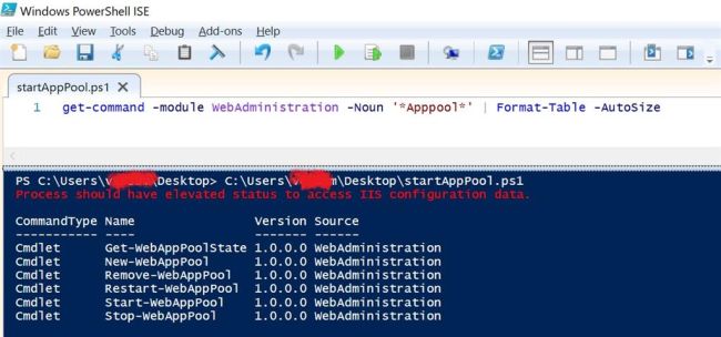 How to install iis, create application pool and using powershell script