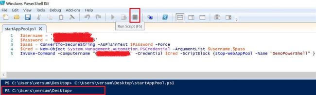 How to install iis, create application pool and using powershell script