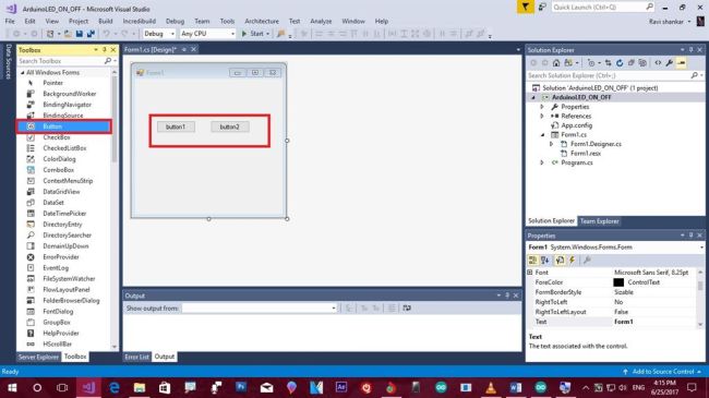 How To Switch On Off Led Using Arduino Uno And C Form Applications - Professional Minimal Illustration - Ultra HD