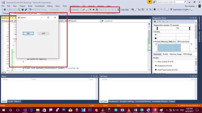 How To Switch On Off Led Using Arduino Uno And C Form Applications - Incredible Abstract Background - 4K