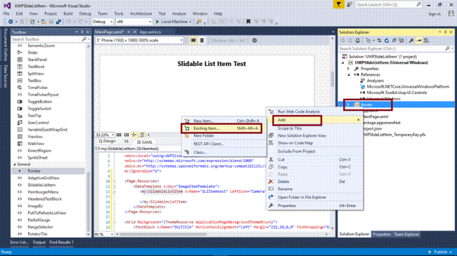 Slideable Listitem Control Using Images In Uwp - Creative Retina City Pictures | Free Download