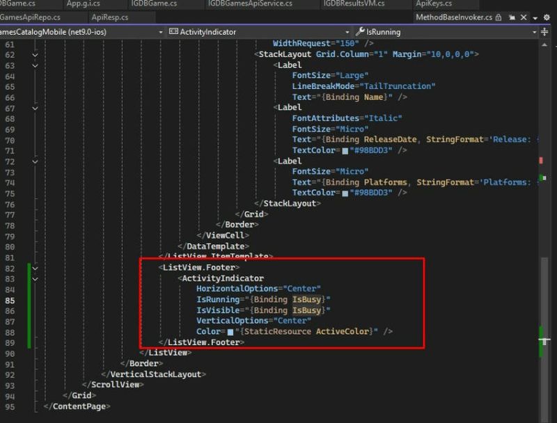 Infinite Scroll And Loading Indicator In Listview In Maui Mvvm Net 9 - Light Illustration Collection - Mobile Quality