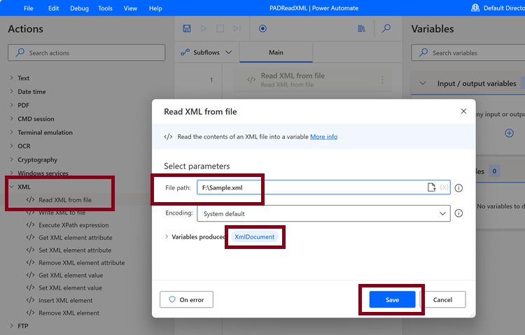 Read Xml From File Action In Desktop Flow Using Microsoft Power Automate - Premium Vintage Design Gallery - Desktop