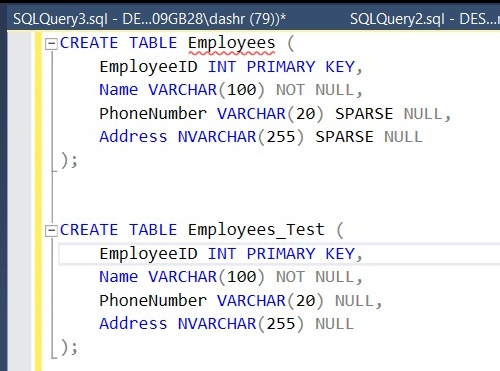 Reduce Null Storage In Sql Server With Sparse Columns - High Quality Space Background - Ultra HD