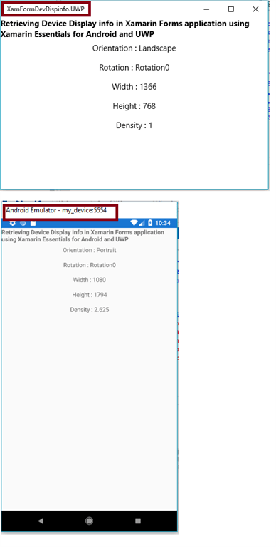 Retrieving Device Display Information In Xamarin Forms Application - Premium Geometric Illustration Gallery - Desktop