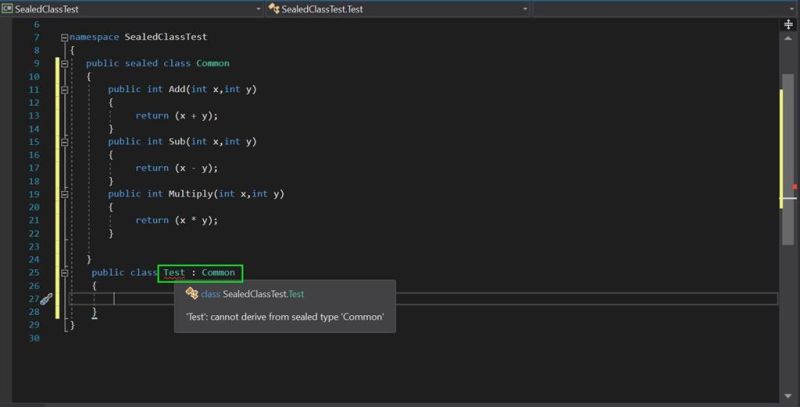 Sealed Class Explained In C - Professional Geometric Art - Retina