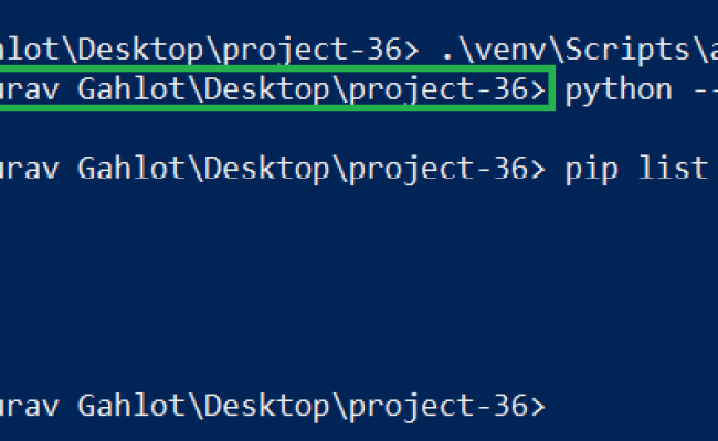 How To Create And Activate A Virtual Environment On Windows Beginners 