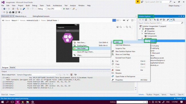 Xamarin Android Image Rotate Animation In Android App Using Visual - Desktop Geometric Designs for Desktop