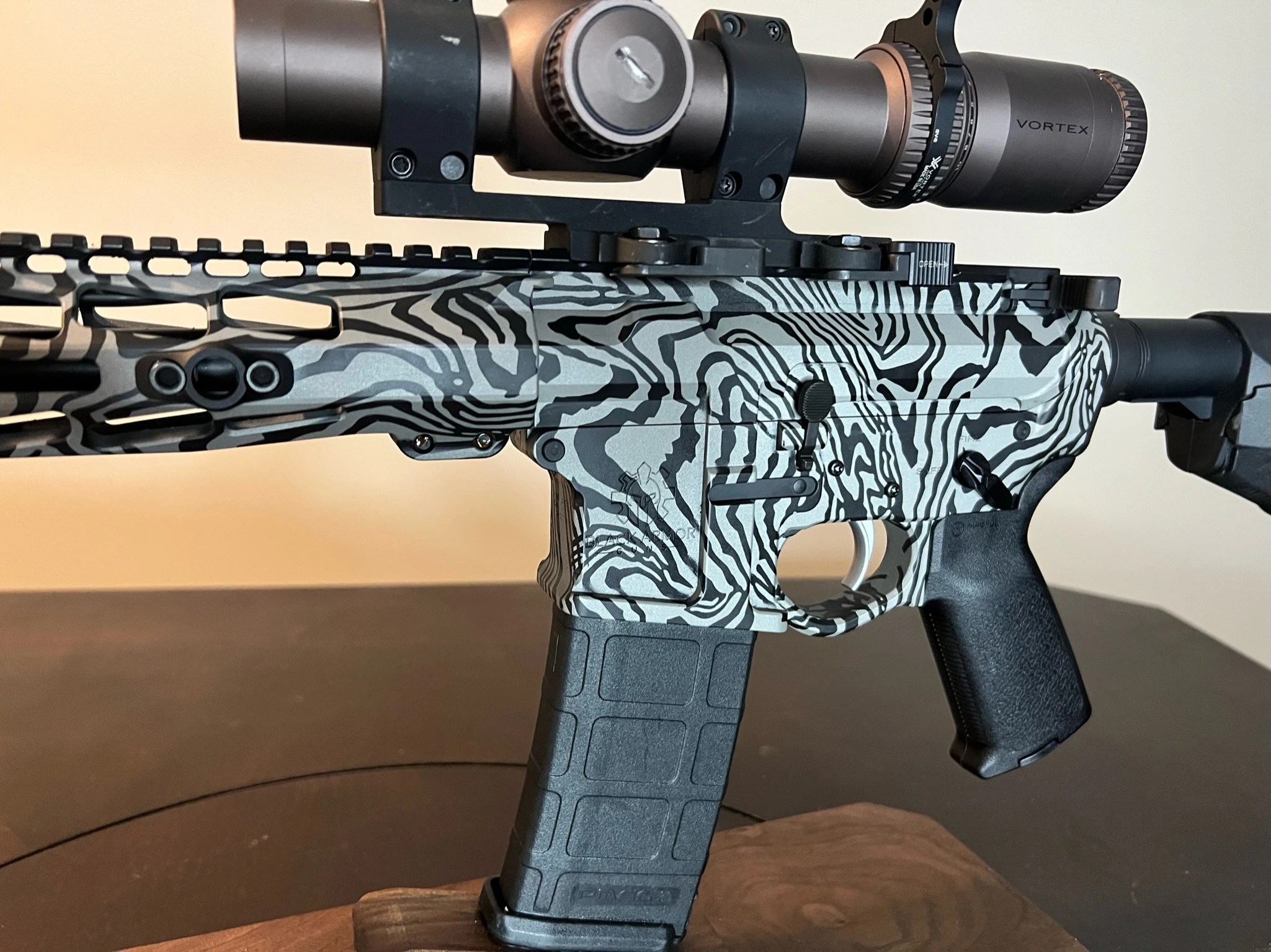 Damascus Cerakote Assault Rifle