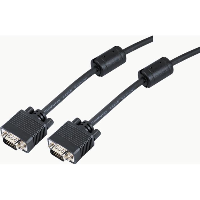 Καλώδιο Οθόνης SVGA 15HD M/M Aculine SVGA-004 10m Μαύρο (210029)