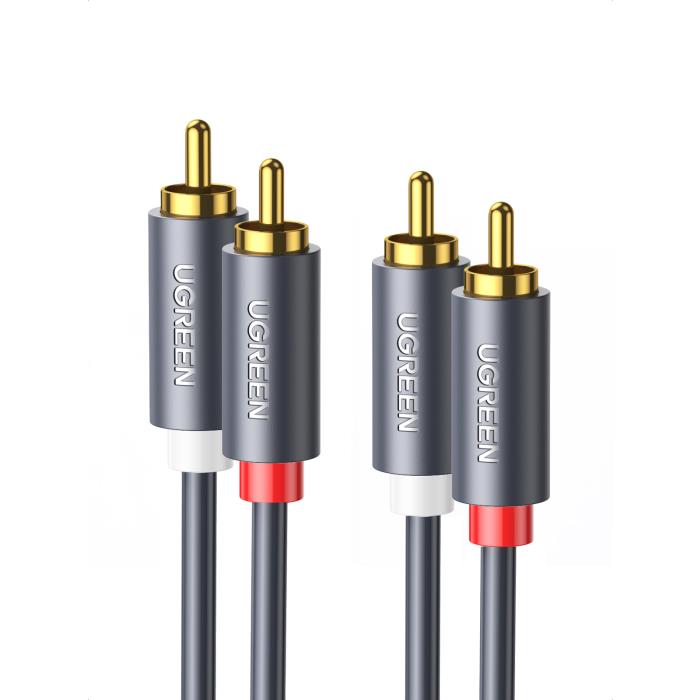 Καλώδιο Ήχου 2xRCA M/M UGREEN AV104 10519 3m Μαύρο (340197)