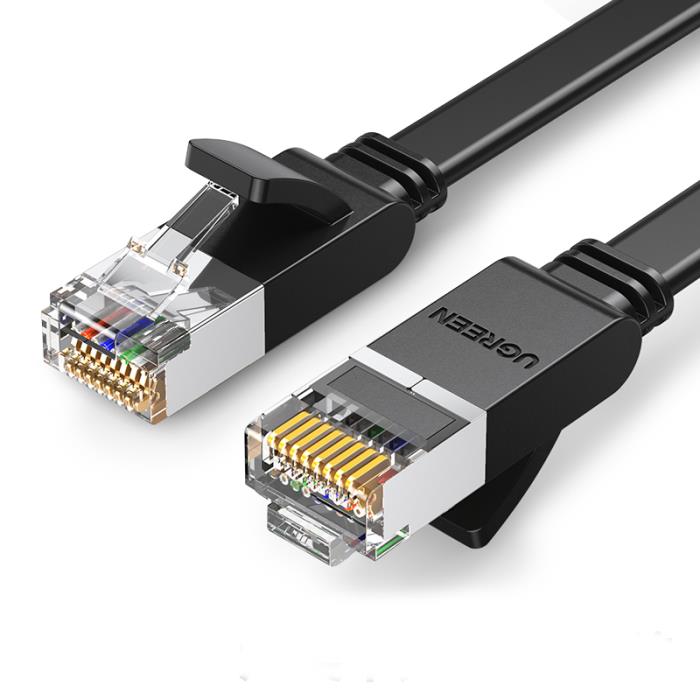 Καλώδιο Δικτύου UTP CAT6 UGREEN NW101 50186 3m Flat Pure Cooper Μαύρο (340225)