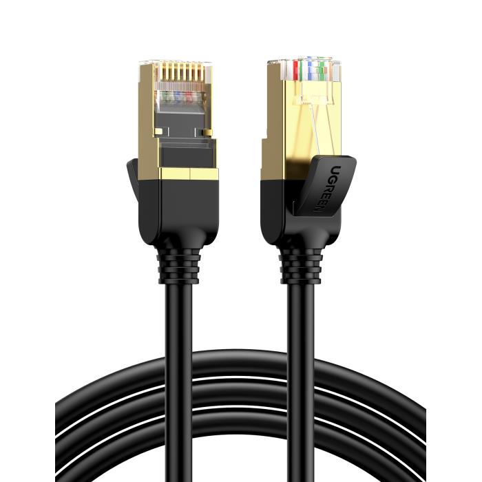 Καλώδιο Δικτύου F/FTP CAT7 UGREEN NW107 11270 3m Pure Cooper Μαύρο (340245)