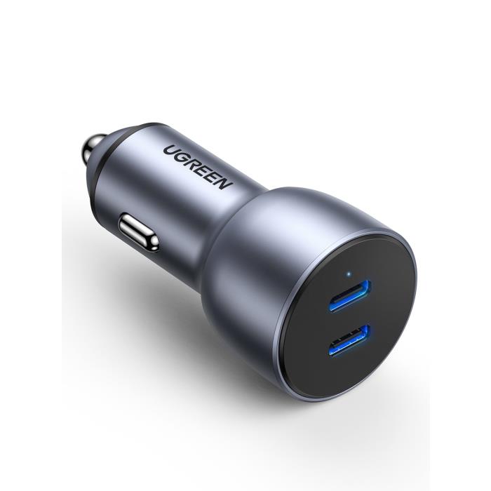 Φορτιστής Αυτοκινήτου PD 40W UGREEN CD213 70594 2 Θέσεων Γκρί (340329)