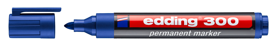 Μαρκαδόρος Ανεξίτηλος EDDING 300 1.5 - 3 mm (Μπλε) (3623003) (EDD3623003BL)