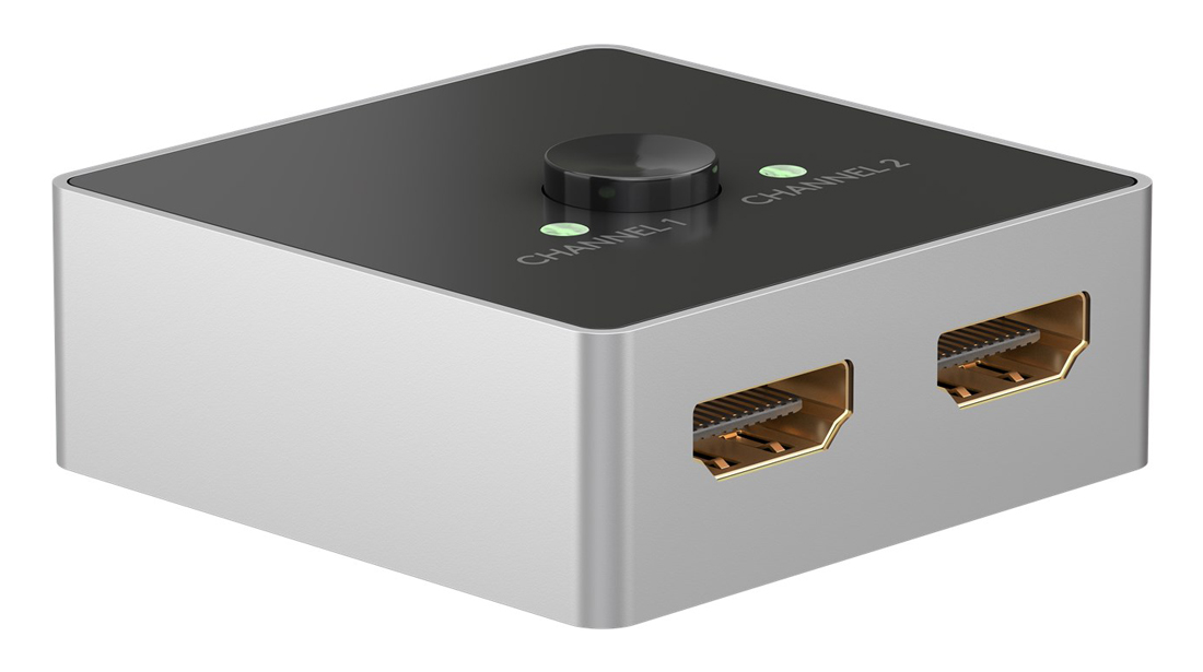 GOOBAY HDMI switch 58486, 2-in σε 1-out, 4K/60Hz, μαύρο (107914)
