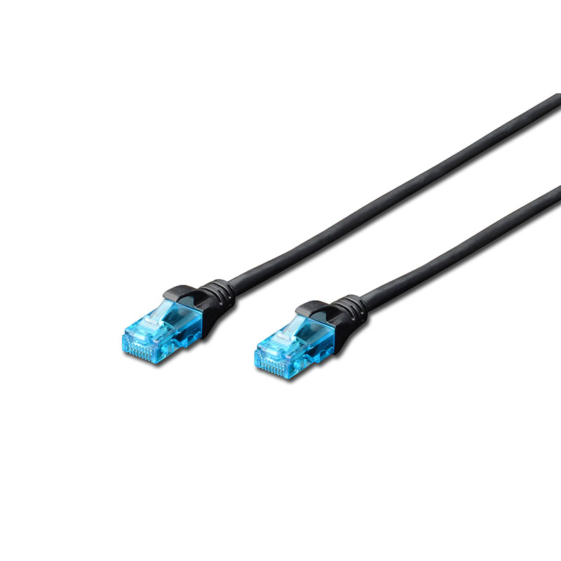 UTP 2m Cat5e Μαυρο (DK-1512-020/BL)